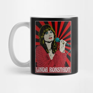 Linda Ronstadt 80s Pop Art Fan Art Mug